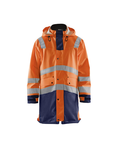 High Vis Regenmantel Level 3 High Vis Orange/Marineblau