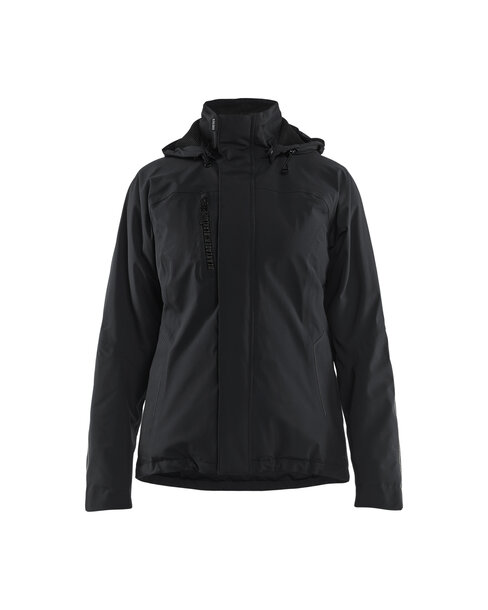 Damen Lightweight Funktionsjacke 4-Wege-StretchSchwarz/Schwarz
