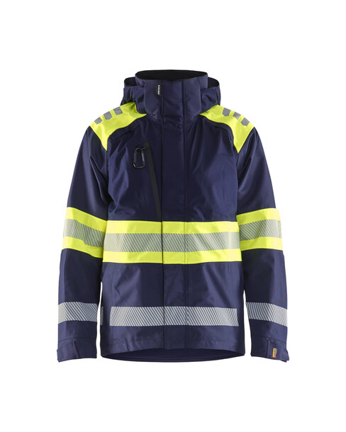 High Vis Shell Jacke Marineblau/ High Vis Gelb