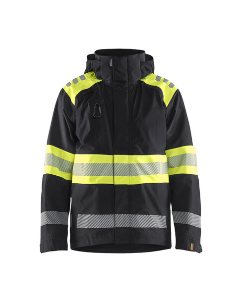 High Vis Shell Jacke Schwarz/Gelb