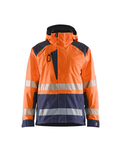 High Vis Shell Jacke High Vis Orange/Marineblau