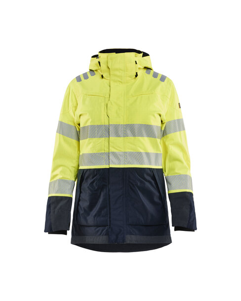 Damen Shelljacke MultinormHigh Vis Gelb/Marineblau