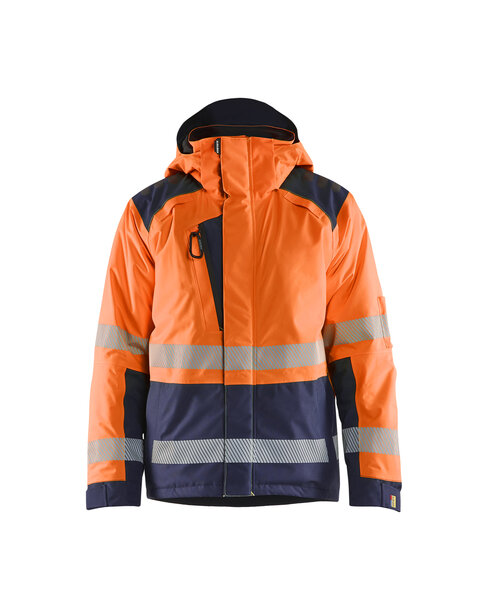 High Vis Winterjacke High Vis Orange/Marineblau