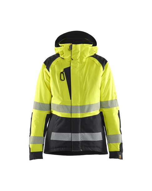 Damen High Vis Winterjacke High Vis Gelb/Schwarz