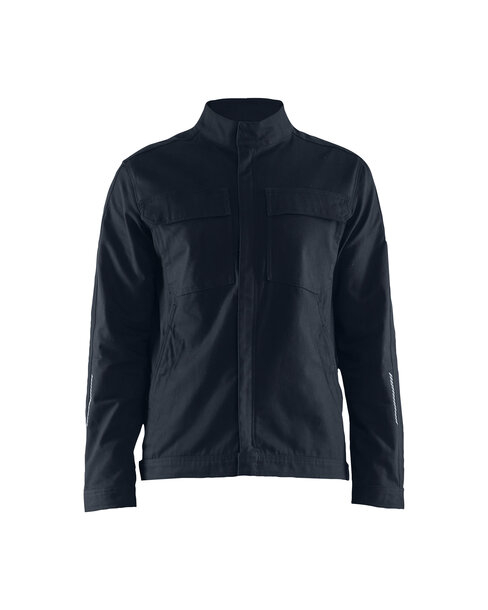 Industrie Jacke Stretch Dunkel Marineblau