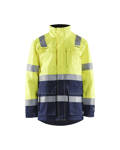 Multinorm Winterparka High Vis Gelb/Marineblau
