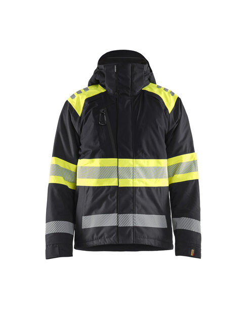 High Vis Winterjacke Schwarz/Gelb