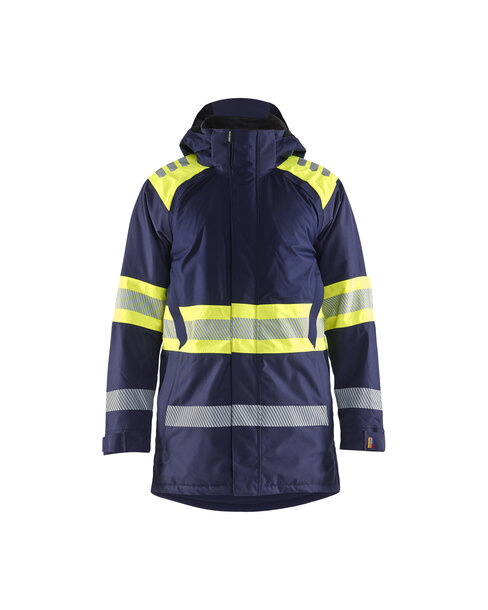 High Vis Winterparka Marineblau/ High Vis Gelb