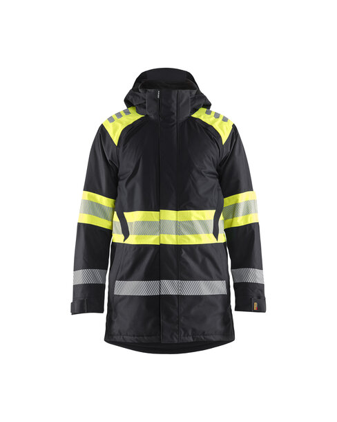 High Vis Winterparka Schwarz/Gelb