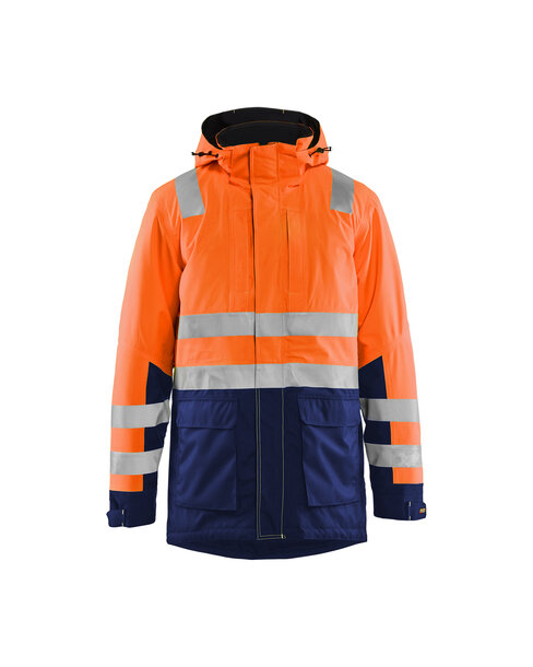 High Vis Parka High Vis Orange/Marineblau