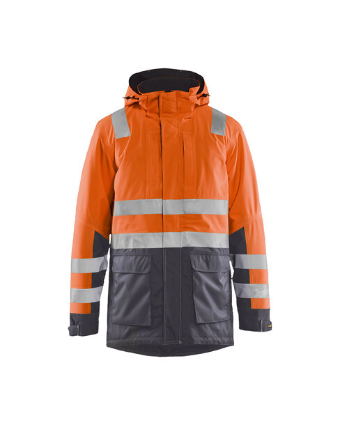 High Vis Parka High Vis Orange/Mittelgrau