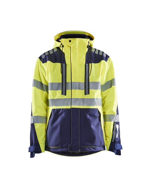 High Vis Shell Jacke High Vis Gelb/Marineblau