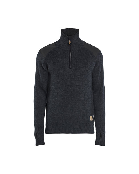 Wollsweater Dunkelgrau/Schwarz