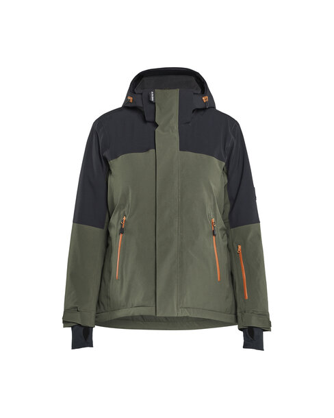 STRIKER Damen Winterjacke Stretch Waldgrün/Rost