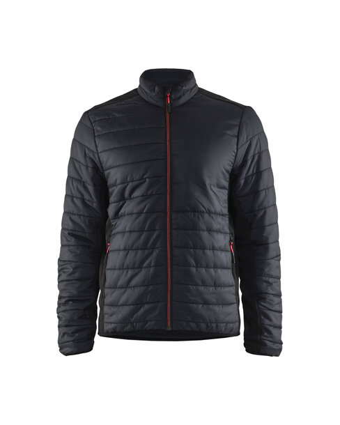 Jacke warm gefüttert Schwarz/Rot