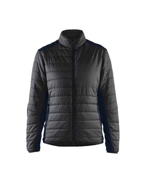 Damen Jacke warm gefüttert Schwarz/Dunkel Marineblau