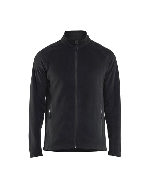 Microfleece Jacke Schwarz
