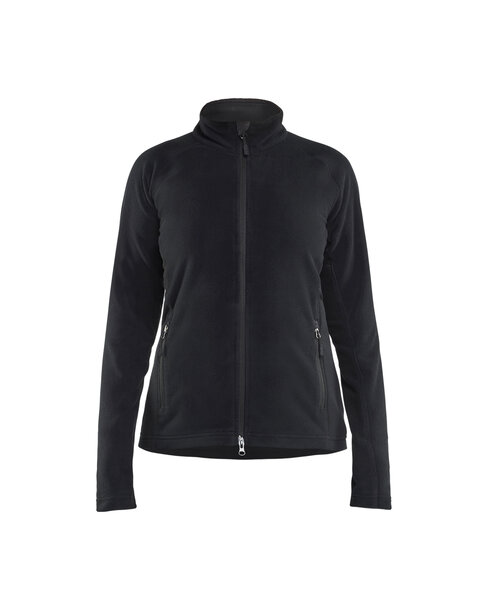 Damen Microfleece Jacke Schwarz