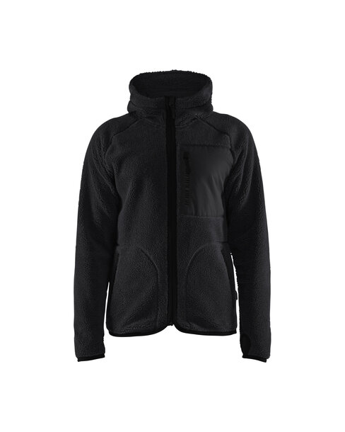 Pile Jacke Schwarz