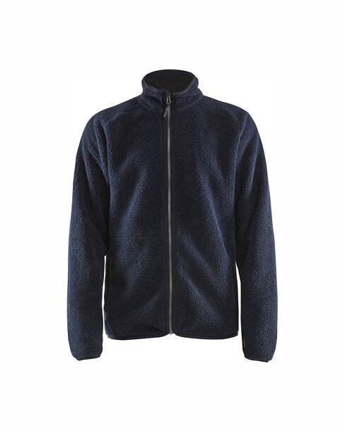 Pile Jacke Dunkel Marineblau