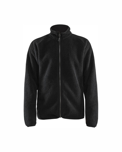 Pile Jacke Schwarz