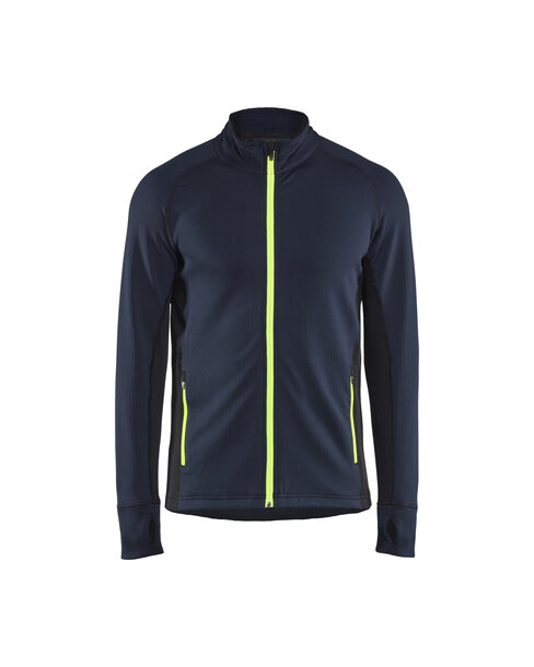 STRIKER Fleecejacke Dunkel Marineblau/High Vis Gelb