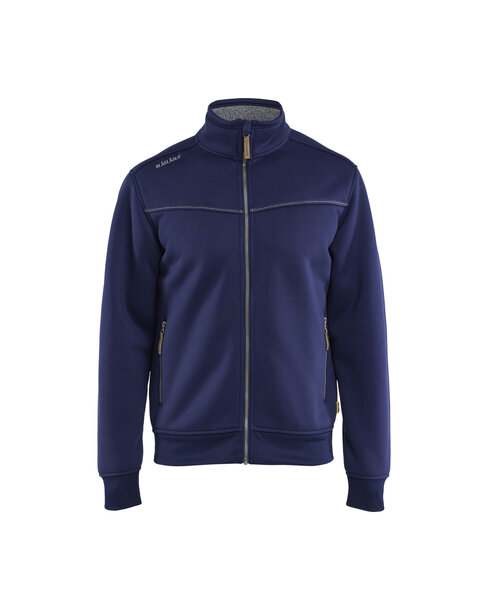 Sweatjacke mit Sherpa-Futter Marineblau