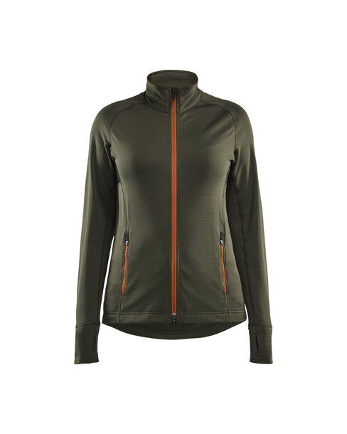 STRIKER Damen Fleecejacke Waldgrün/Rost
