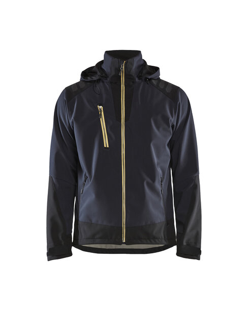 Softshell Jacke Dunkelblau/Gelb
