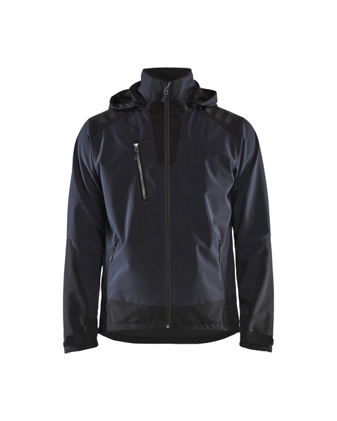 Softshell Jacke Dunkel Marineblau/Schwarz