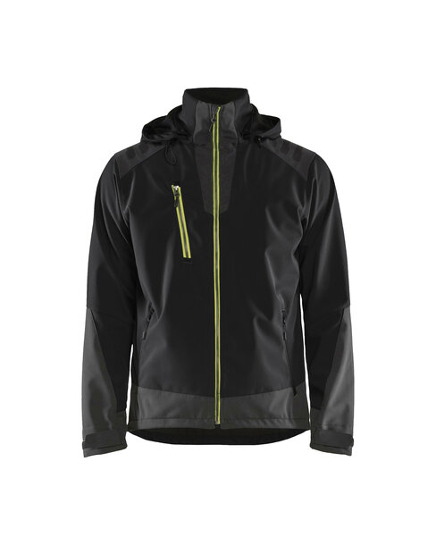 Softshell Jacke Schwarz/Gelb