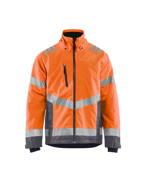 High Vis Winterjacke High Vis Orange/Mittelgrau