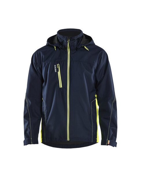 Shell JackeDunkel Marineblau/High Vis Gelb