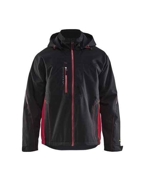 Shell Jacke Schwarz/Rot