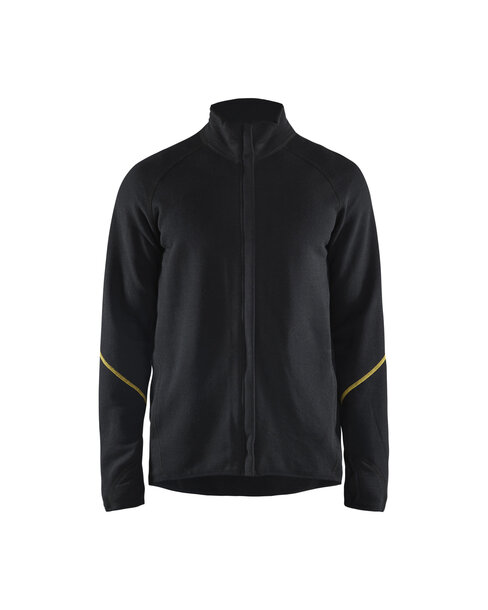 Flammschutz Wolljacke Schwarz