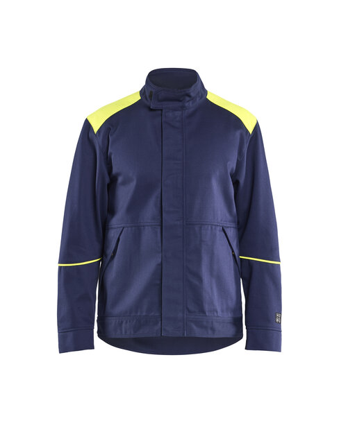 Schweißer Jacke Marineblau/ High Vis Gelb