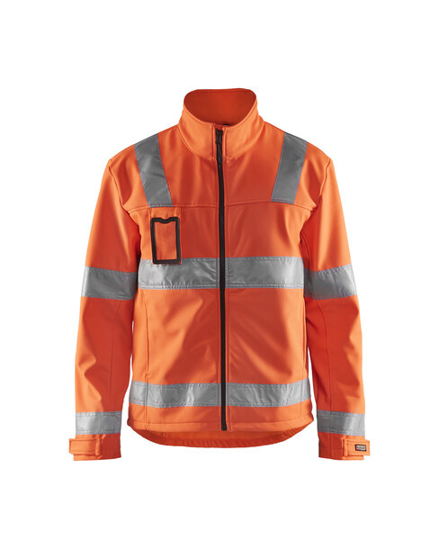 High Vis Softshell Jacke High Vis Orange