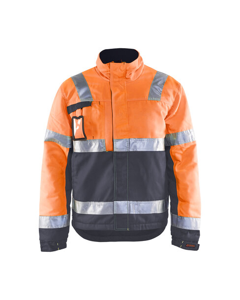 Winterjacke High Vis Orange/Mittelgrau
