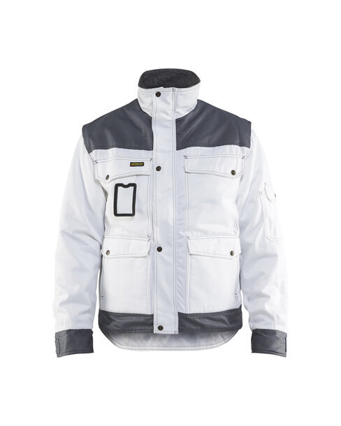 Maler Jacke Weiß/Grau