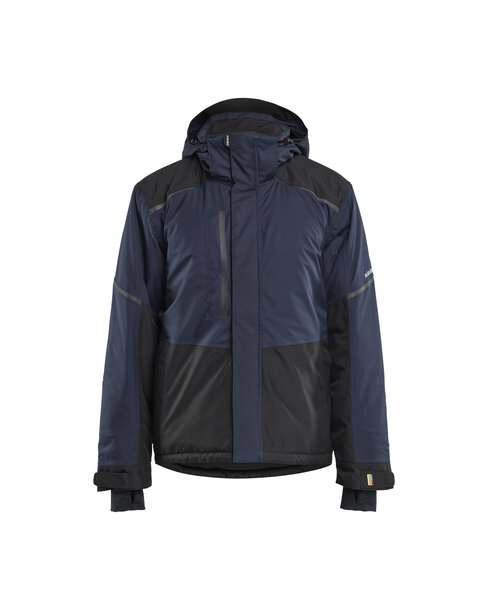Winterjacke Dunkel Marineblau/Schwarz