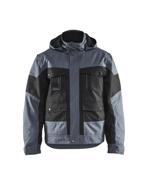Winterjacke Schwarz/Grau