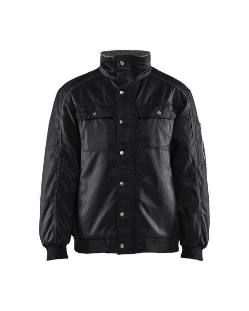 Winter Pilot Jacke Schwarz