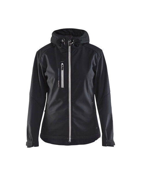 Damen Softshell Jacke Schwarz/Silber