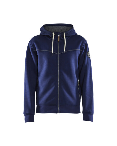 Kapuzensweater mit Pile-Innenfutter Marineblau
