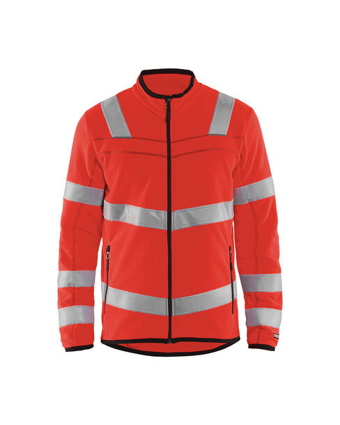 High Vis Microfleece Jacke High Vis Rot