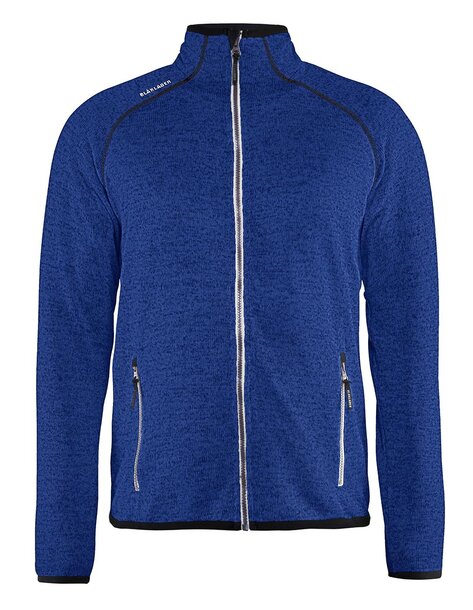 Strickjacke Kornblau/Weiß