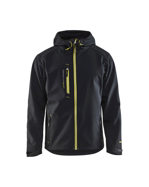 Softshell Jacke Schwarz/Gelb