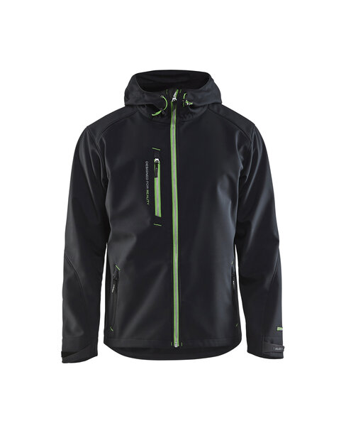 Softshell Jacke Schwarz/Grün