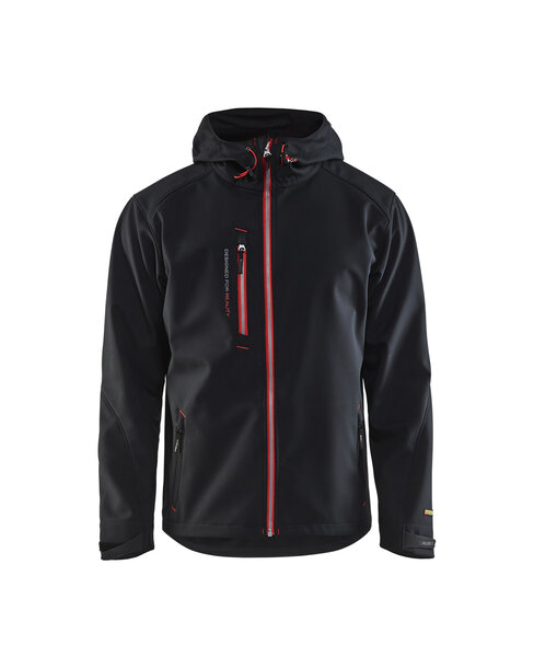 Softshell Jacke Schwarz/Rot