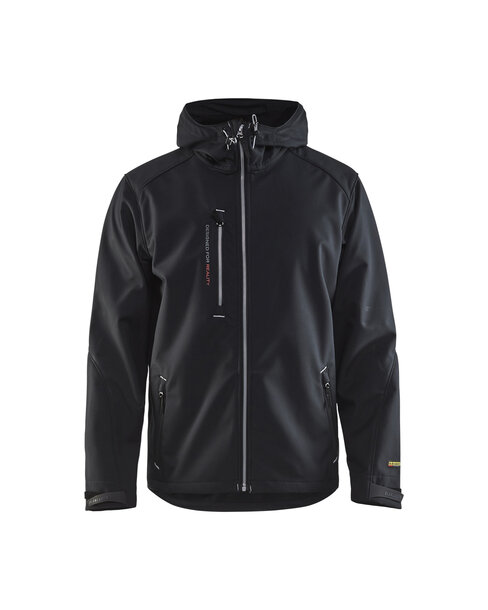 Softshell Jacke Schwarz/Silber